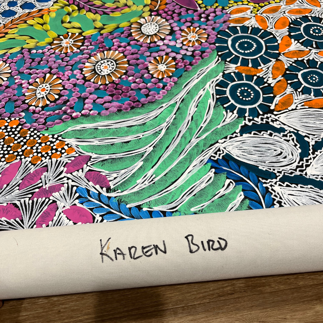 Karen Bird, "My Country" 2000 x 890 Aboriginal Art