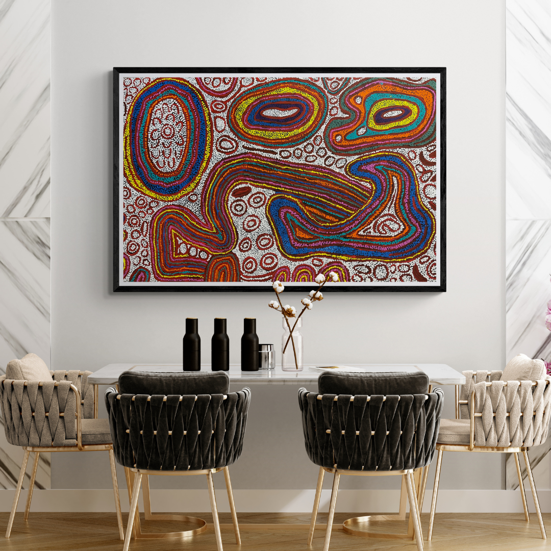 Marlene Young, "My Country" 1530 x 960 Aboriginal Art