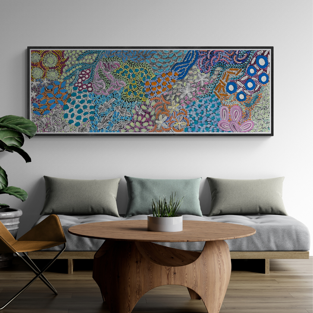 Karen Bird, "My Country" 1890 x 660 Aboriginal Art