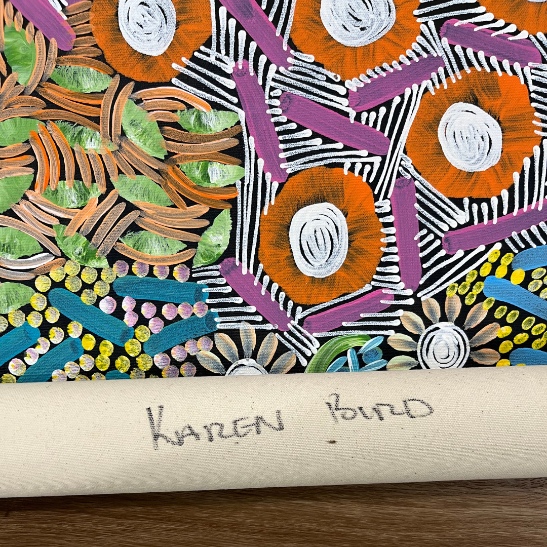Karen Bird, "My Country" 1900 x 650 Aboriginal Art