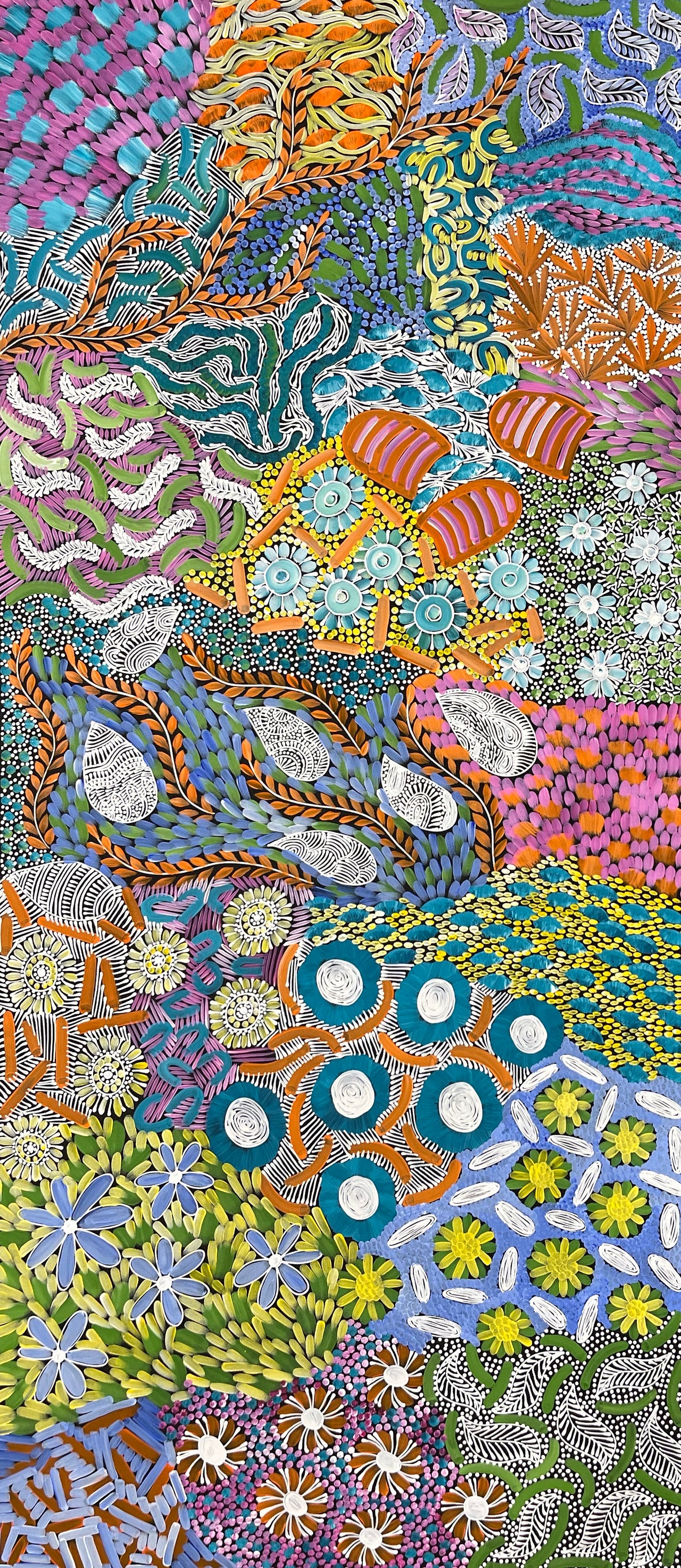 Karen Bird, "My Country" 2100 x 880 Aboriginal Art