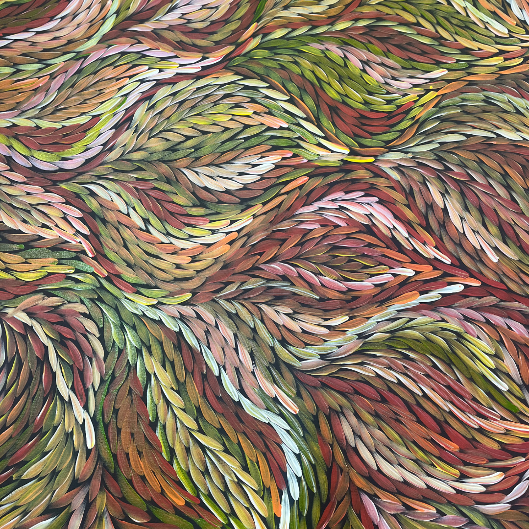 Rosemary Pitjara Petyarre, "Bush Medicine Leaves" 1920 x 1140 Aboriginal Art