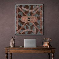 Thumbnail for Terrin Price, Aboriginal Art, Original Art, Indigenous Art, Utopia Art, Storytelling, Aboriginal Dreamtime, Aboriginal Ceremony. Authentic Art. Australian Desert