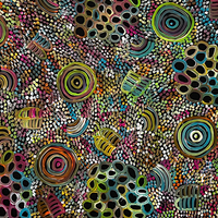Thumbnail for Dulcie Long Pula, My Country, Aboriginal Art, Utopia Art, dreamtime, story, my country, desert, Indigenous Australia