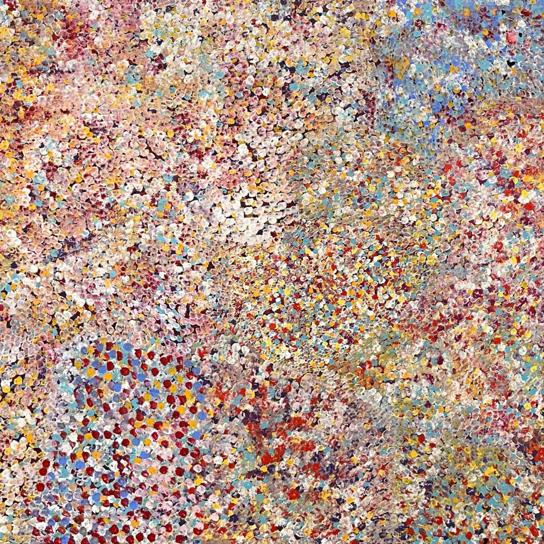 Polly Ngale, Bush Dreaming, Aboriginal Art, Indigenous Art, Art gallery, Utopia Art, Utopian Artist, fine art, Autumn design 