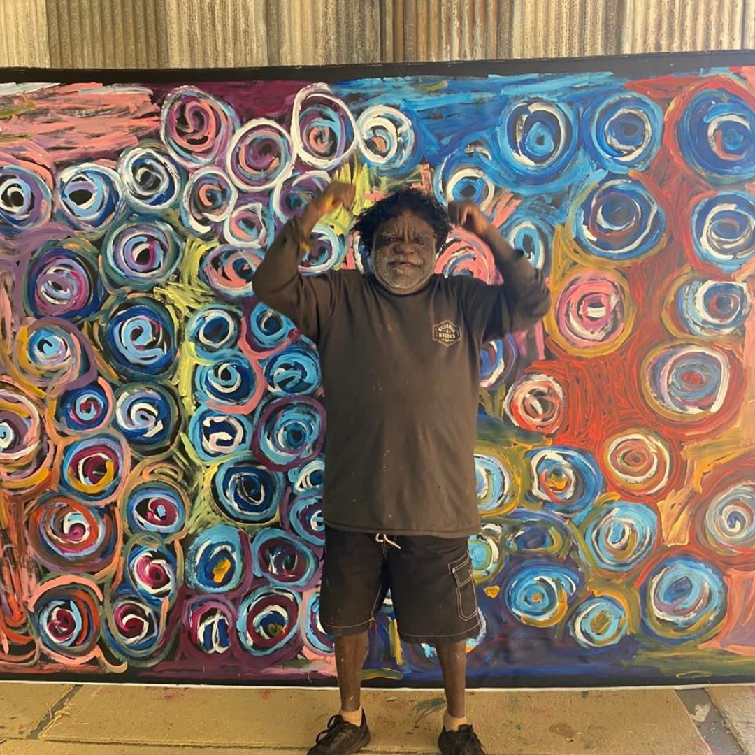 Bob Gibson Tjungurrayi, "My Country" 2840 x 2000 Aboriginal Art