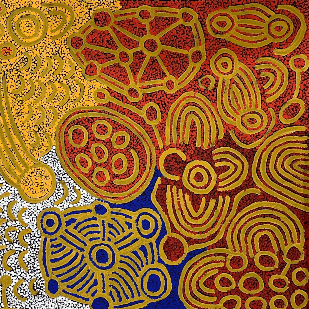 Marlene Young, "My Country" 1460 x 740 Aboriginal Art